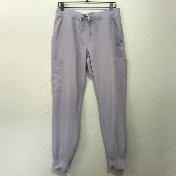 Med Couture Insight Gray Jogger Scrub Pants size medium nwot - Picture 1 of 12
